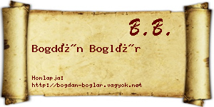 Bogdán Boglár névjegykártya